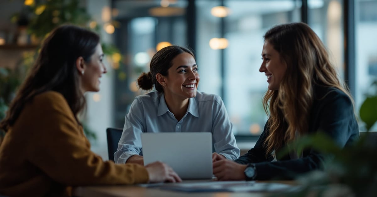 Réunion d'équipe en entreprise illustrant la communication interne des entreprises