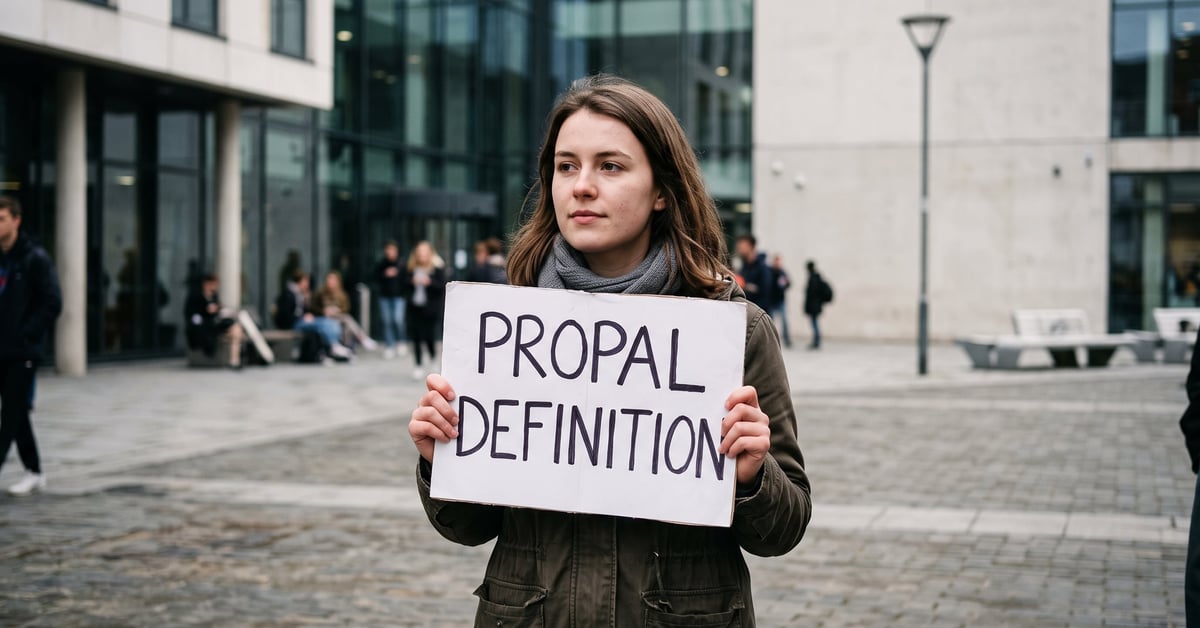 Propal définition : document de proposition commerciale sur un bureau en entreprise